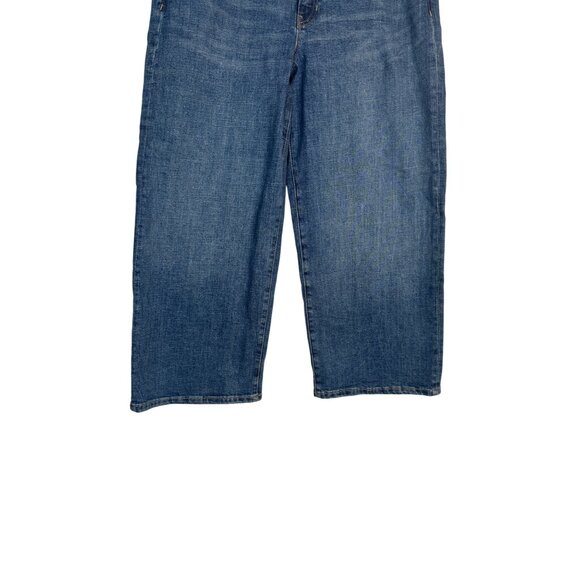 Banana Republic Waist 32 G Crop Premium Denim Jeans Medium Wash - Picture 7 of 13